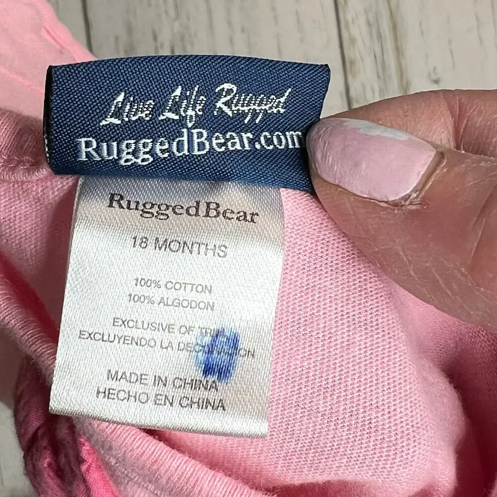 Rugged Bear baby girls bundle 2 tops & 2 bottoms Size 18 months